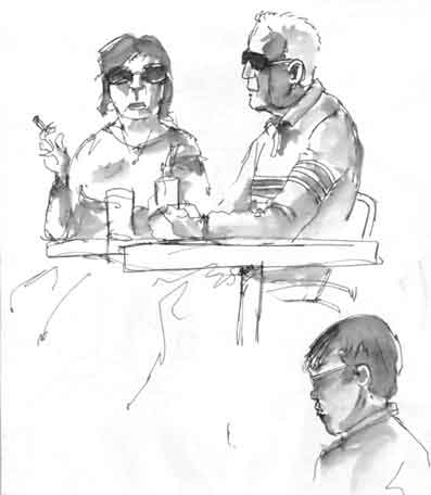 dessin d'un couple