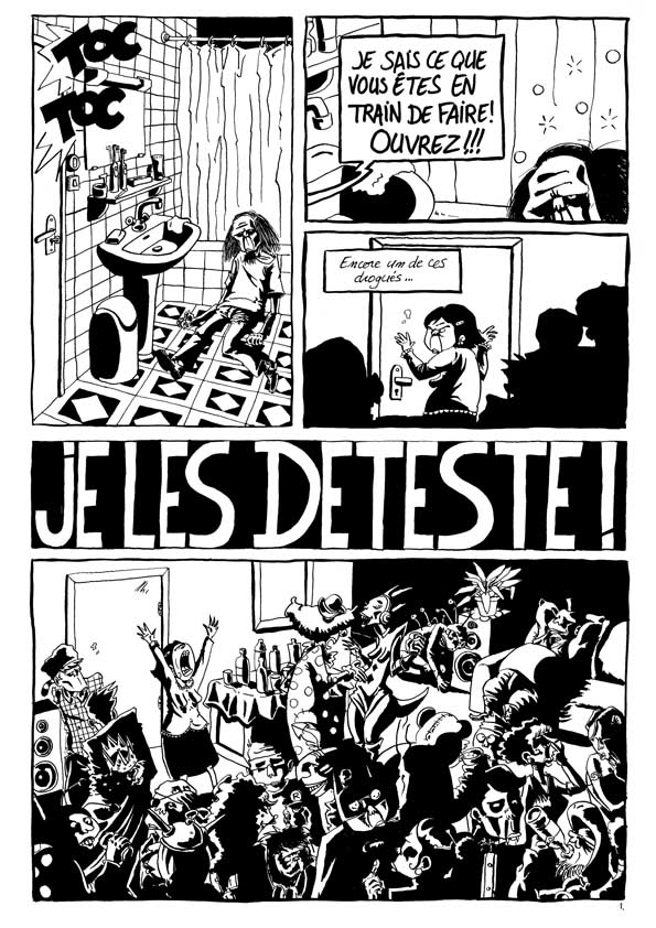 planche 1 de la BD pour Le clapier