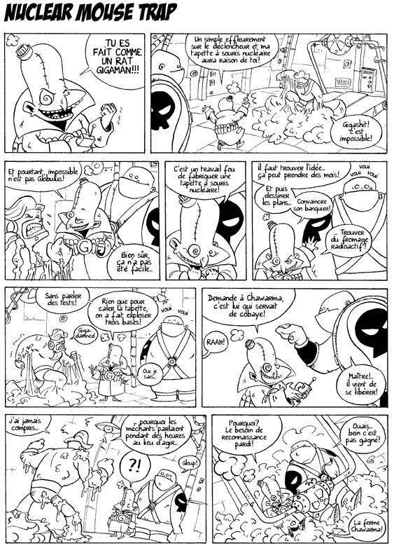 ''Nuclear mouse Trap'' planche 3 de la BD vil City