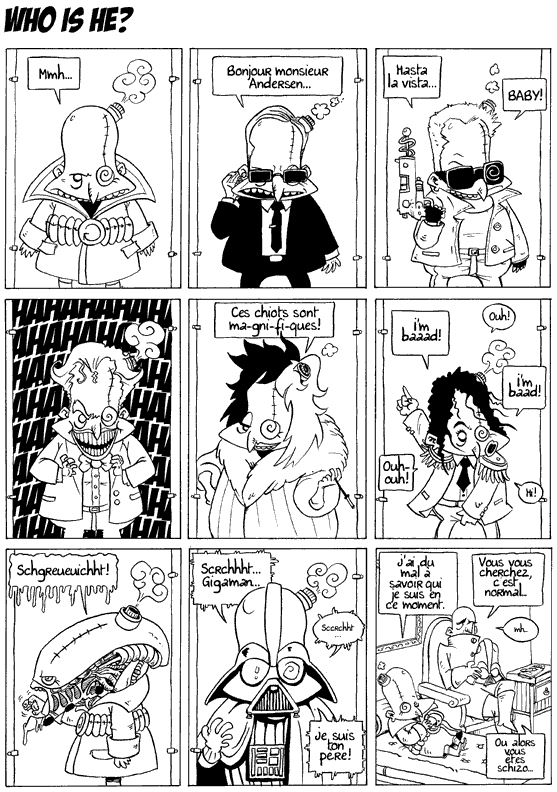 ''Who is he'' planche 1 de la BD vil City